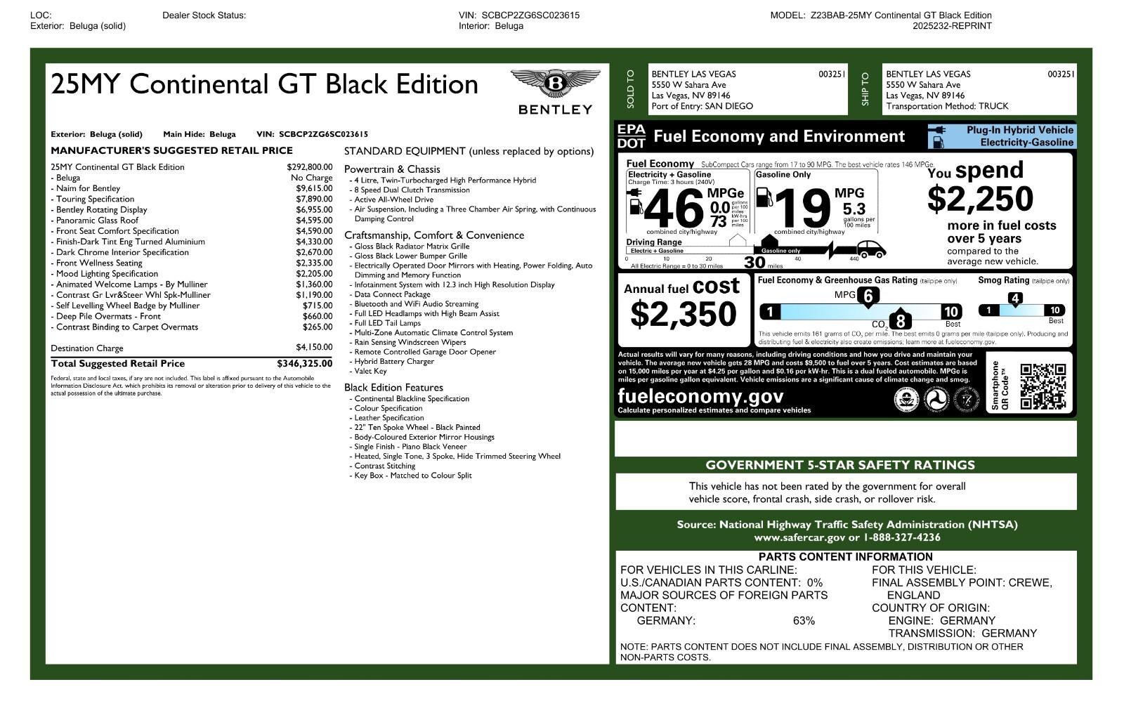 2025 Bentley Continental GT Black Edition - Photo 41