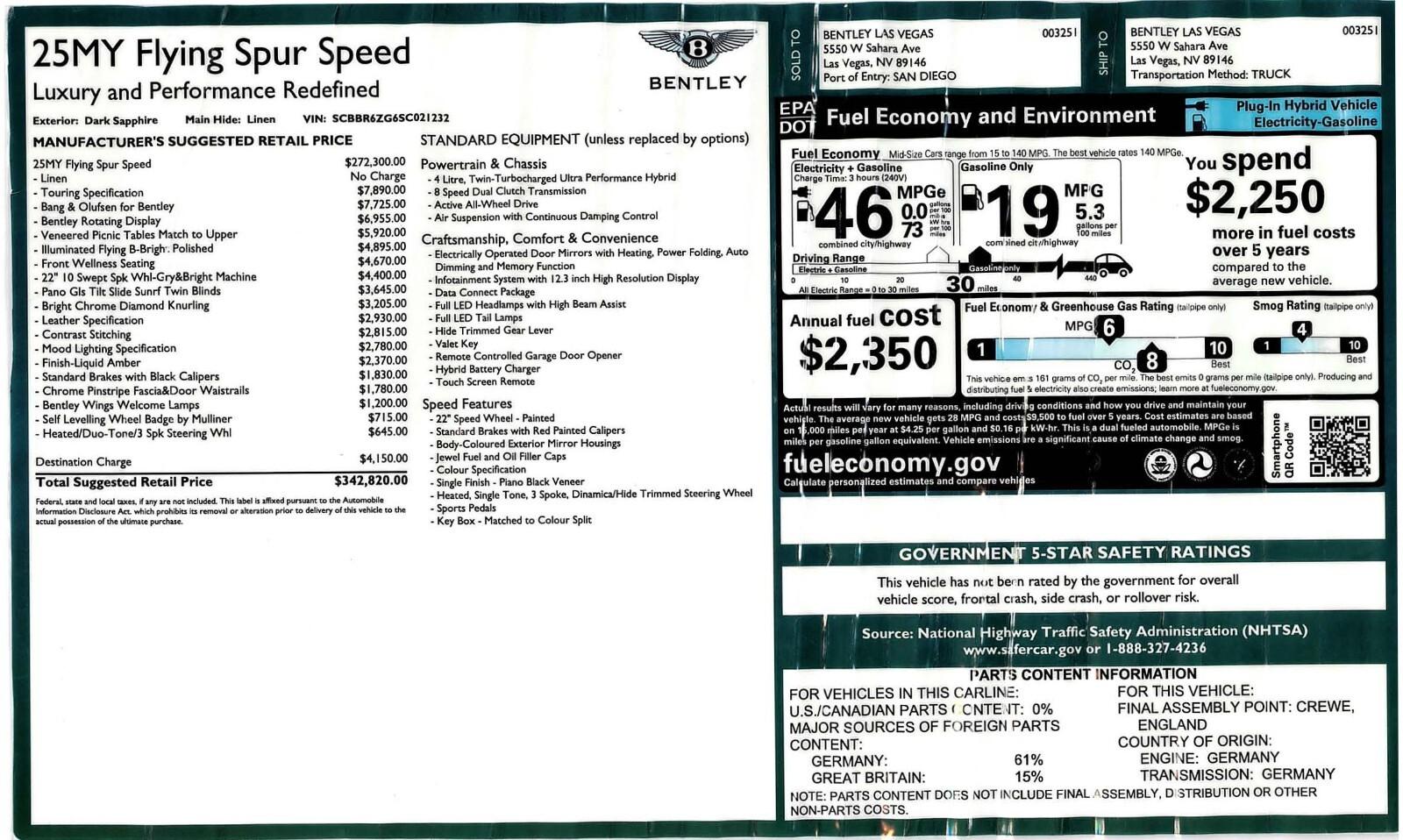 2025 Bentley Flying Spur Speed - Photo 39
